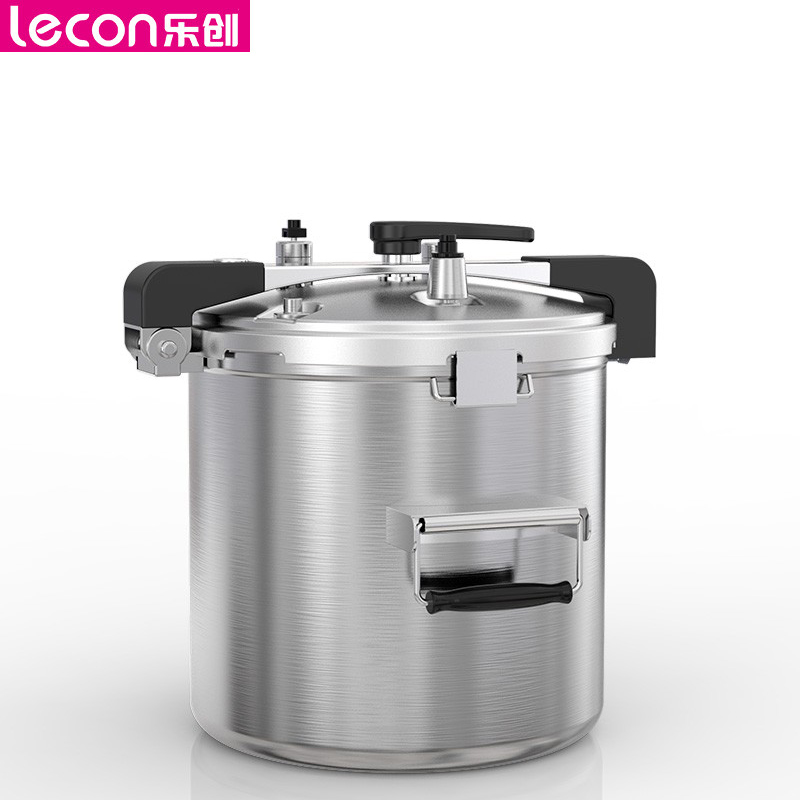 乐创（lecon） LC-J-YD37 商用高原压力锅 304不锈钢高海拔户外高压锅燃气适用 37L