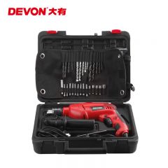 大有（Devon） 13mm冲击钻1515工具箱套装专业家用交流手电钻五金电动工具 1515塑盒30套装