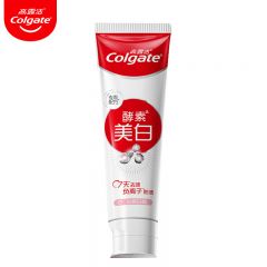 高露洁（colgate）酵素亮白去黄去渍防渍美白牙膏120g 白桃味 清新口气