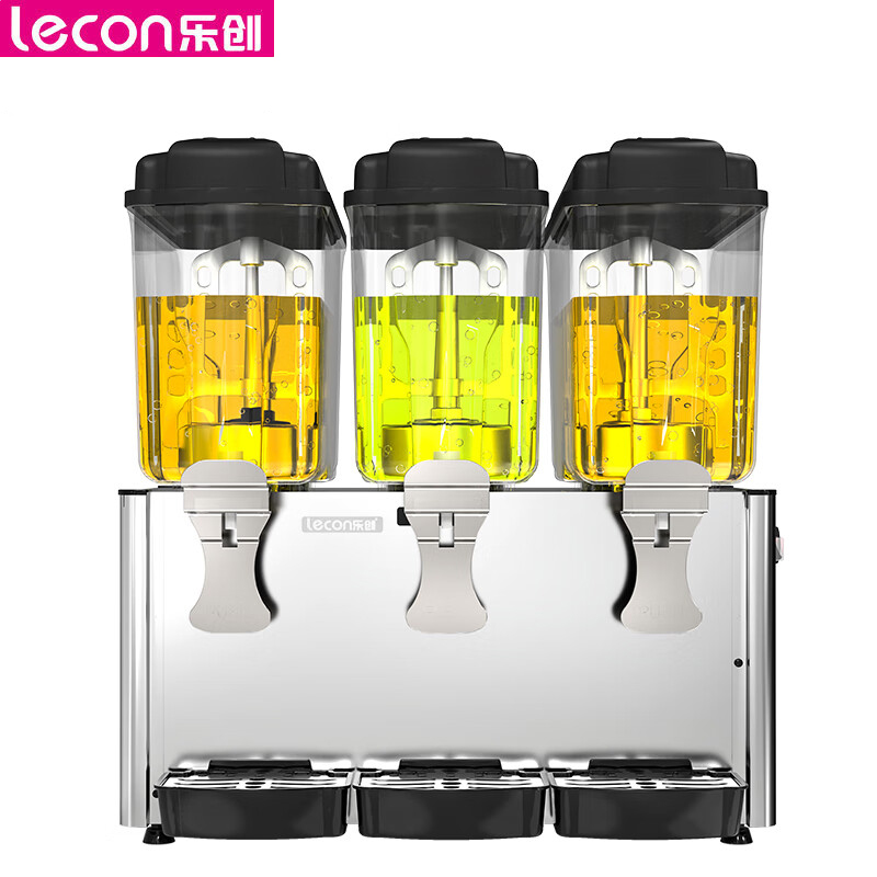 乐创（lecon） LC-J-KK18PL3饮料机商用冷饮机多功能果汁机全自动制冷机饮料自助三缸单温喷淋