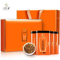 一杯香 茶叶金骏眉红茶武夷山 蜜香小种正山新茶礼盒装500g（125g*4罐）