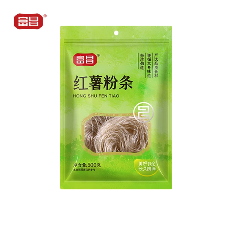 富昌 红薯粉条500g 酸辣粉 方便速食 火锅凉拌粉丝南北干货