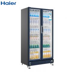 海尔（Haier） SC-650冰柜商用展示柜冷藏保鲜柜啤酒冷饮冷柜立式展示柜玻璃门风冷无霜约放500瓶