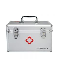 科洛（CROR） ZE-L-007A  14寸企业套装医药箱家用含药铝合金急救箱应急药品全套带药企业套装便携医疗箱
