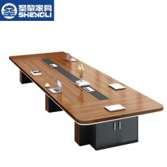 圣黎  会议桌长桌办公桌职员培训桌大型洽谈会议桌8.0*1.6米会议桌