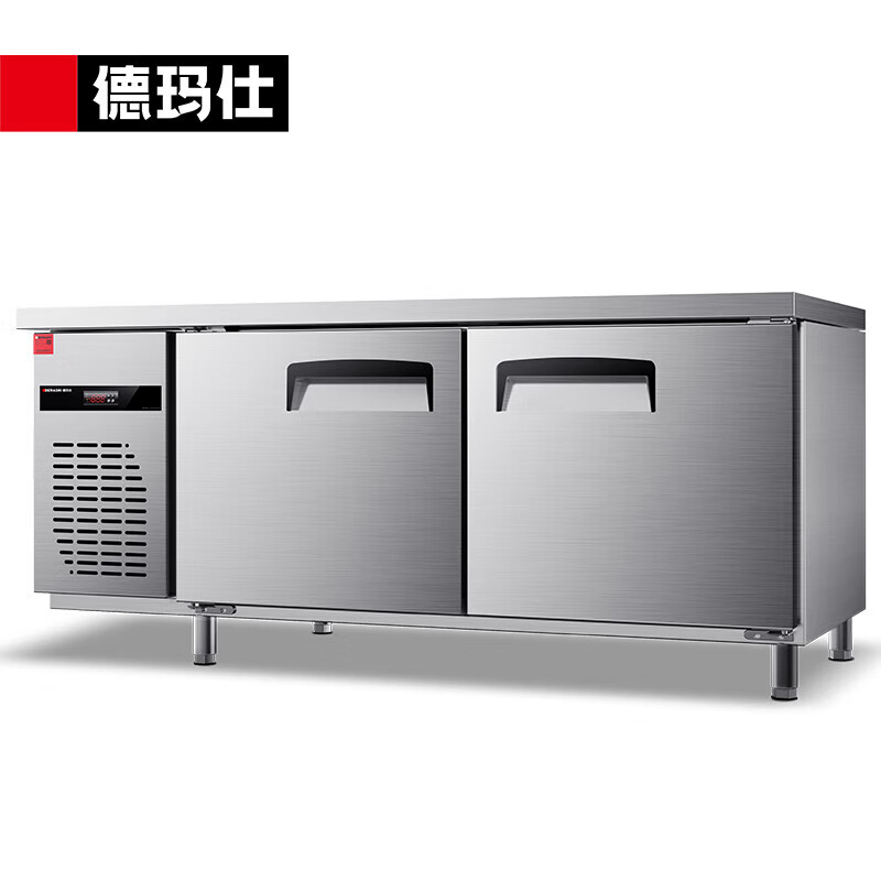 德玛仕（DEMASHI） TK0.4L2FD全冷冻保鲜工作台冰柜保鲜操作台水吧台厨房操作台冰柜商用冰箱 1.8*0.8*0.8