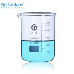 垒固 低型玻璃烧杯5ml(12个盒装)B-000121-12