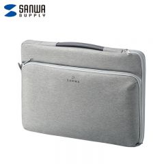 山业（SANWA） IN-CAC1GY-12苹果电脑包手提 macbookpro内胆包 笔记本包 毛绒内胆专利护角 浅灰色 12英寸