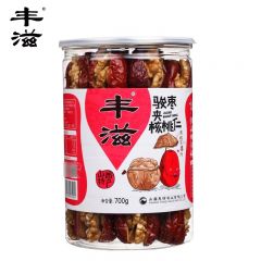 丰滋 骏枣夹核桃仁700g（罐装） 山西特产红枣夹核桃仁夹心枣骏枣礼盒装休闲零食