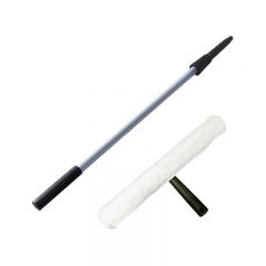 超宝 1.2米黑色双节杆+35cm黑色T柄涂水器清洁工具擦窗户玻璃刮商用加厚涂抹水器擦玻璃保洁工具套装涂水器