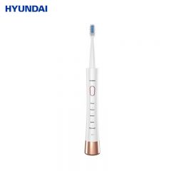 HYUNDAI韩国电动牙刷 成人软毛情侣款声波震动充电式软毛自动牙刷 白色牙刷XM-806L