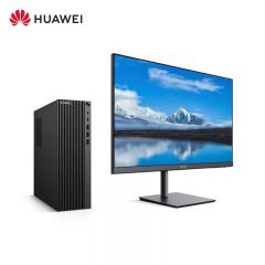 华为（HUAWEI） 擎云W585x 台式机电脑 擎云W585x-A066 麒麟9000C/16G/512G固态/无光驱 23.8显示器 黑色 套