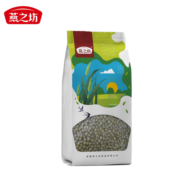 燕之坊 绿豆粥绿豆汤料食材五谷杂粮 草原小绿豆1kg/袋