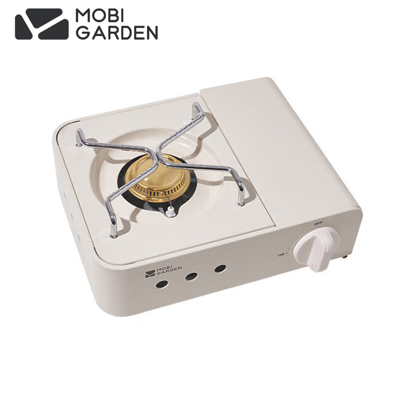 牧高笛（MOBIGARDEN） 卡式炉户外露营烧烤炉具大火力燃气炉美宴NX23687002月影白