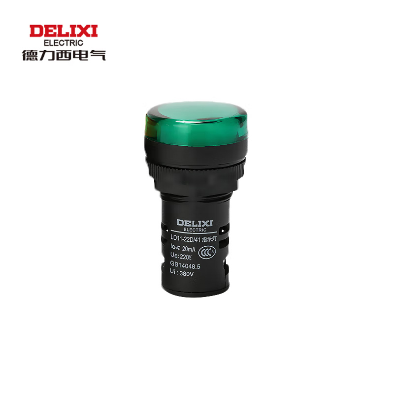 德力西电气 指示灯 信号灯绿色 LD11-22D AC 380V