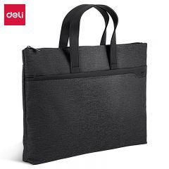 得力（deli） 63750 手提袋/会议包/事务包/文件包商务拉链袋公文包便携时尚简约 深灰