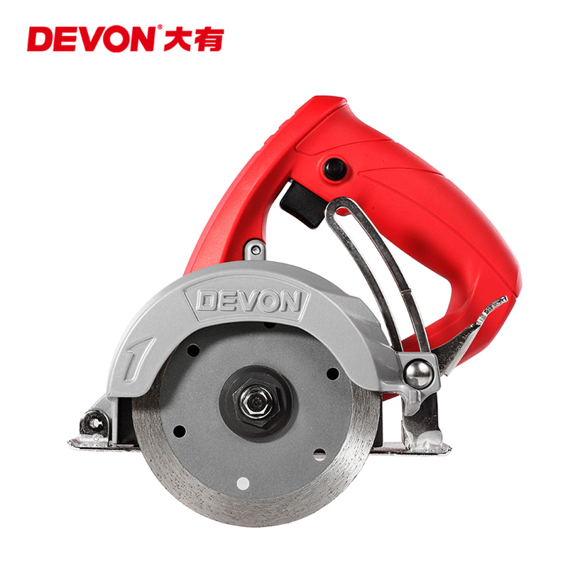 大有（Devon）石材切割机多功能云石机专业瓷砖木工手提便携电圆锯无齿锯石木两用墙壁开槽电动工具 6112-15-125A带角度调节1500W
