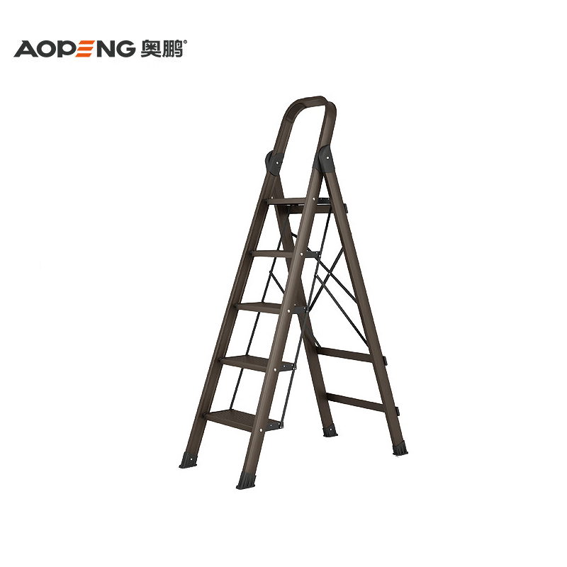 奥鹏 家用五步折叠梯加厚铝合金 AP-2325S