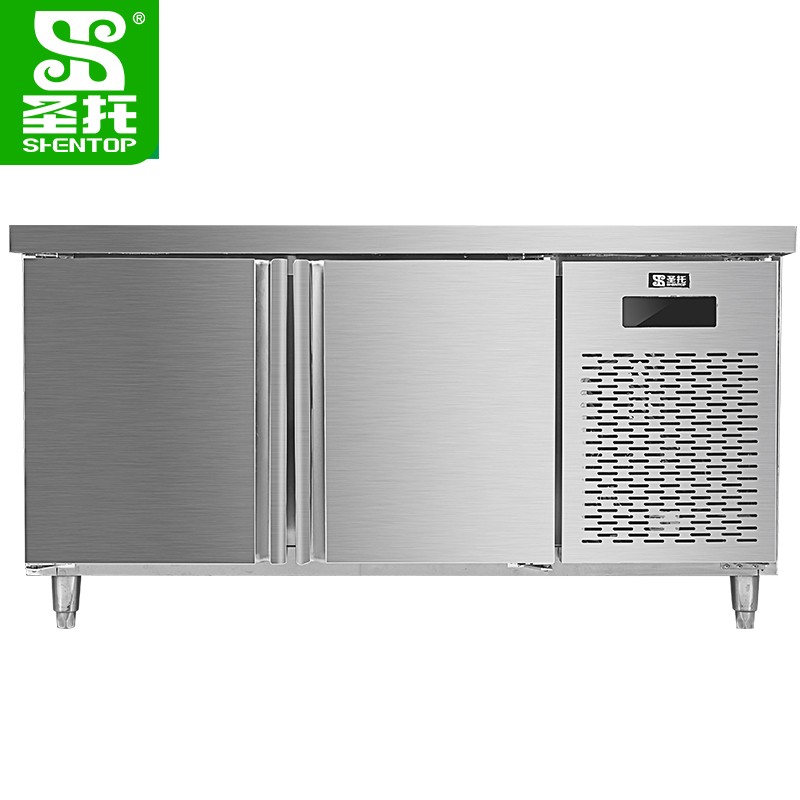 圣托（Shentop） 1.5米冷冻工作台 奶茶店平冷操作水吧台 冷冻工作台冰柜 DHC05