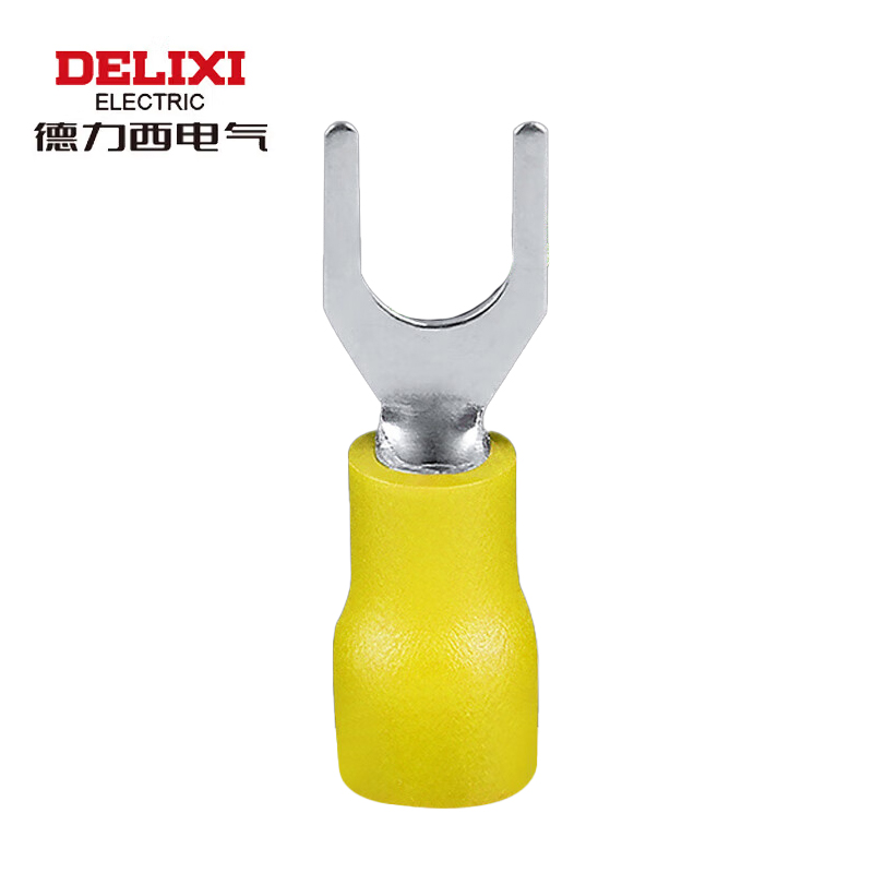 德力西电气 SV5.5-6 叉形预绝缘端头 黄色 SV505M6YH （250只/袋）