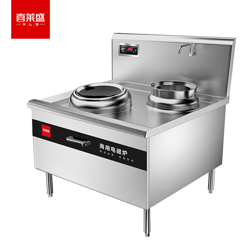 喜莱盛（XLS） XLS-XCL12DDGT 商用电磁炉大功率电磁大锅灶12KW单头小炒炉304不锈钢 厨房电磁灶工程款