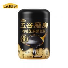 五谷磨房 经典款核桃芝麻黑豆粉 546g 黑芝麻糊米糊低GI即食速食早餐代餐粉营养健康谷物粉