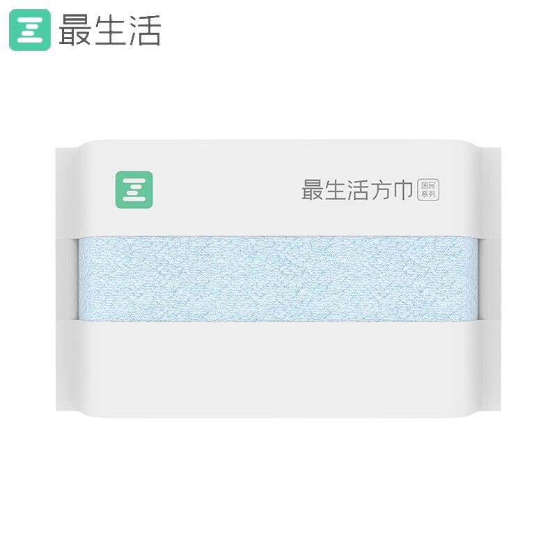 最生活（a-life） A-1184国民系列方巾34*34cm蓝色