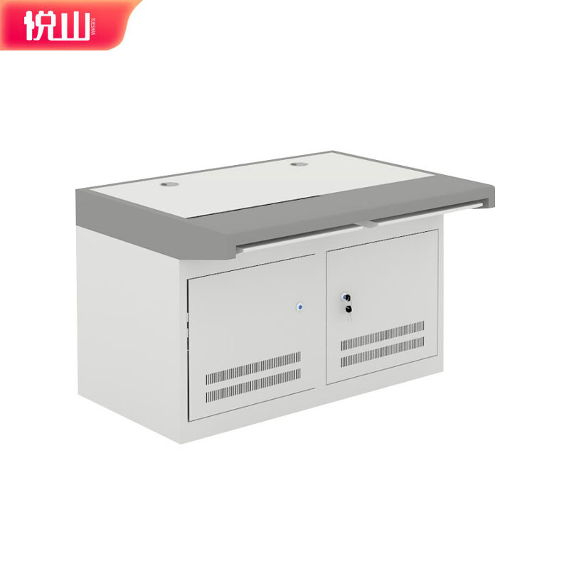 悦山 办公操作台工作台钢制电脑台控制桌子两人位 1200*900*750mm 组