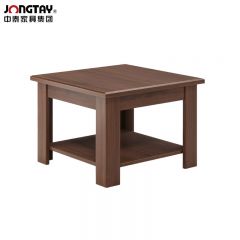 中泰（jongtay） J-Q-WGD新中式方茶几接待室双层茶台边桌边几 600W×600D×450H