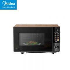 美的（Midea） 智能变频微波烤一体炉8点红外定温加热解冻彩膜触控大屏一级能效纳米银易洁内胆PC23C7 黑色