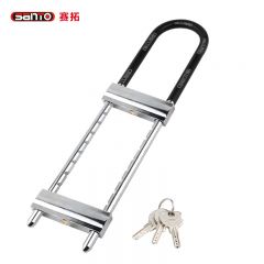 赛拓（SANTO）高强度抗剪防撬防砸U型锁 安全锁 玻璃门锁办公室厂房锁店铺双开门  0478 常规款