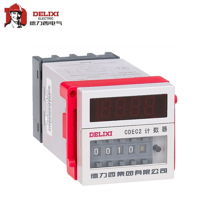 德力西电气（DELIXI ELECTRIC） 电子式计数器；CDEC2-11 AC220V 1-999900 PF113A座
