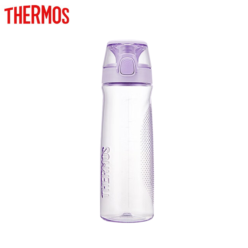 膳魔师（THERMOS）TCSD-700 PLTritan塑料水杯夏季男女运动瓶户外露营便携随行杯带提手茶杯 薰衣草紫 700ml