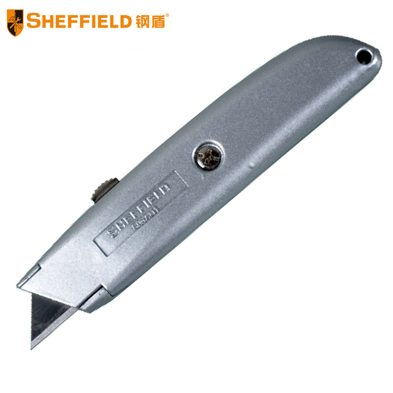 钢盾 （SHEFFIELD ） S067211 美工刀锌合金割刀重型割刀锌合金刀体切割刀裁纸刀