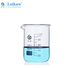 垒固 低型玻璃烧杯100ml(4个盒装)B-000125-4