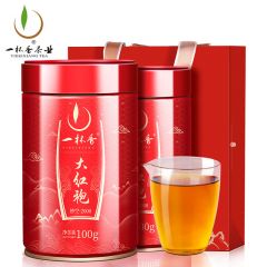 一杯香 2024新茶礼盒装高档送长辈领导礼品 大红袍2000型罐装200g（100g*2）