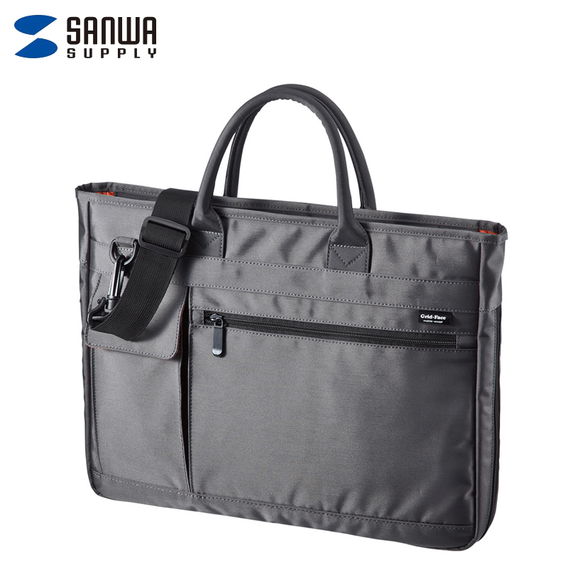 山业（SANWA）BAG-GF9GY-C商务休闲电脑包  灰色 14英寸