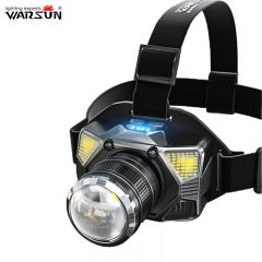 Warsun 沃尔森W81s头灯可变焦感应赶海头戴式强光充电远射防水工作矿灯钓鱼