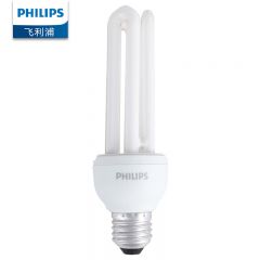 飞利浦（PHILIPS）3U节能灯U型螺口灯E27灯泡标准型客厅高亮节能光源家用 18W 白光6500K 8219