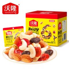 沃隆 每日坚果175g/7袋坚果炒货零食核桃仁腰果混合干果清新款