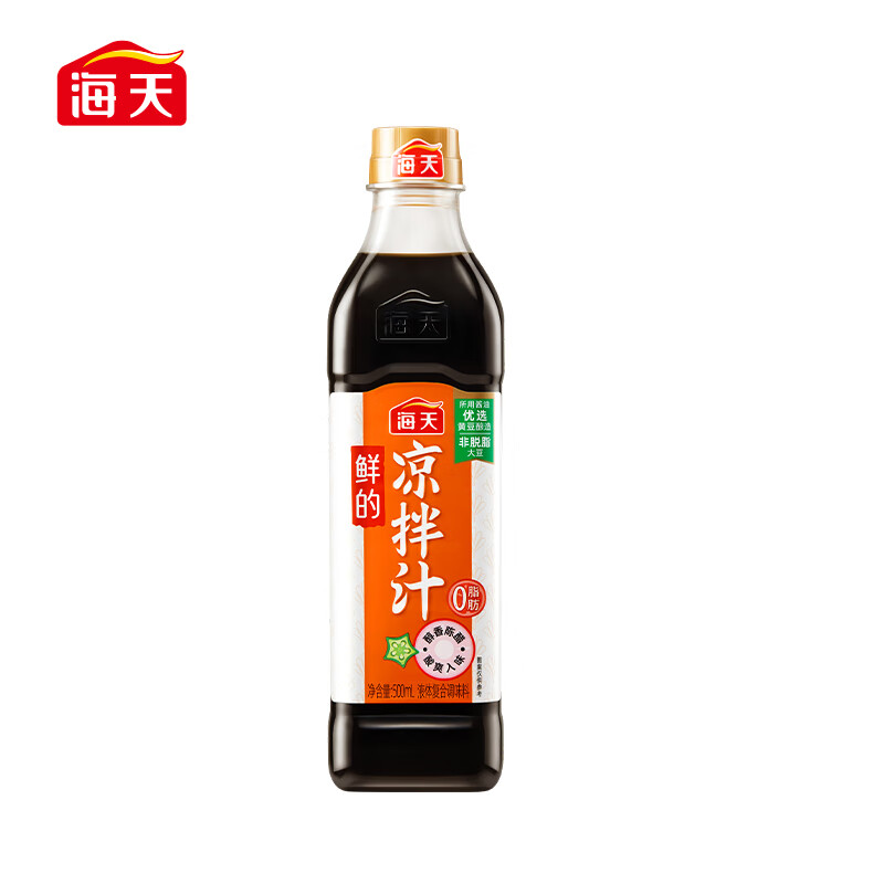 海天 酸辣凉拌汁 凉拌菜专用蘸料 酸辣鲜爽调味汁海鲜捞汁 海天凉拌汁500ml