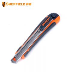 钢盾 （SHEFFIELD ） S067004 9mm高级快换刀片型美工刀 工业用小号大号重型刀架壁纸裁纸墙纸工具刀（12把起发）