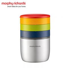 摩飞（Morphyrichards） 制冰格模具 三层制冰盒快速脱模 带不锈钢储冰保温桶 家用制冰器模具MR1105