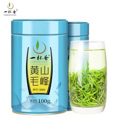 一杯香 黄山毛峰 妙空3000 100g*2罐 绿茶正宗安徽黄山毛峰特级