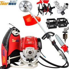 道什威尔 TOSRWELL 割草机高枝锯抽水泵松土锄草种植钻6合1四冲程除草机打草坪灌木切割多功能开荒神器家用