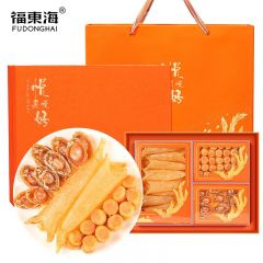 福东海 黄花鱼胶鲍鱼元贝山珍海味三拼礼盒325g 花胶礼品送礼长辈