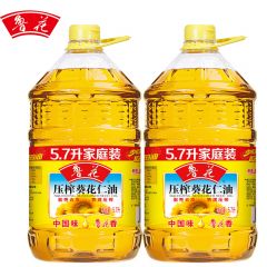 鲁花 葵花仁油5.7L*2 葵花籽油 压榨食用油