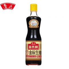 鲁花 特级生抽 榨取原汁家用厨房调味品 特级 金标生抽500ml