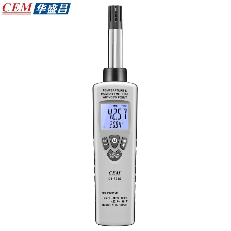 华盛昌（CEM） DT-321S工业温湿度计 专业高精度 湿球 露点温度检测仪
