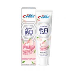 佳洁士（CREST）锁白致尚牙膏冈山梦白桃120g